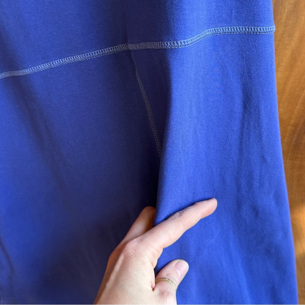Athleta Tank dress Organic Cotton Mini. stretchy. Royal blue periwinkle - Picture 6 of 8